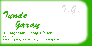 tunde garay business card